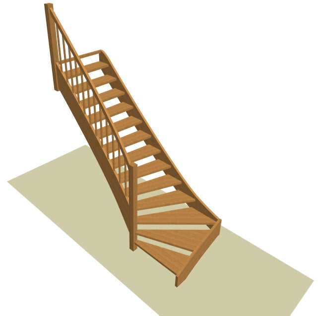 Onderkwart trap op maat