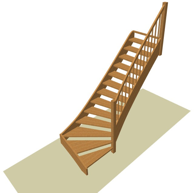 Onderkwart trap op maat