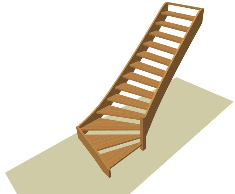 Onderkwart trap op maat