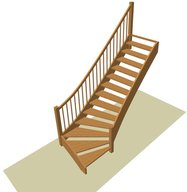 Onderkwart trap op maat