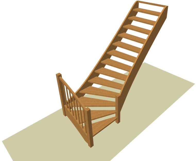 Onderkwart trap op maat