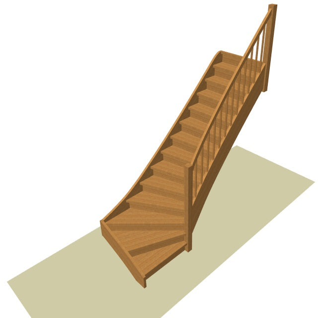 Onderkwart trap op maat