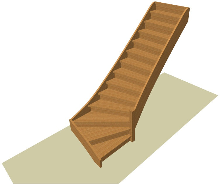 Onderkwart trap op maat