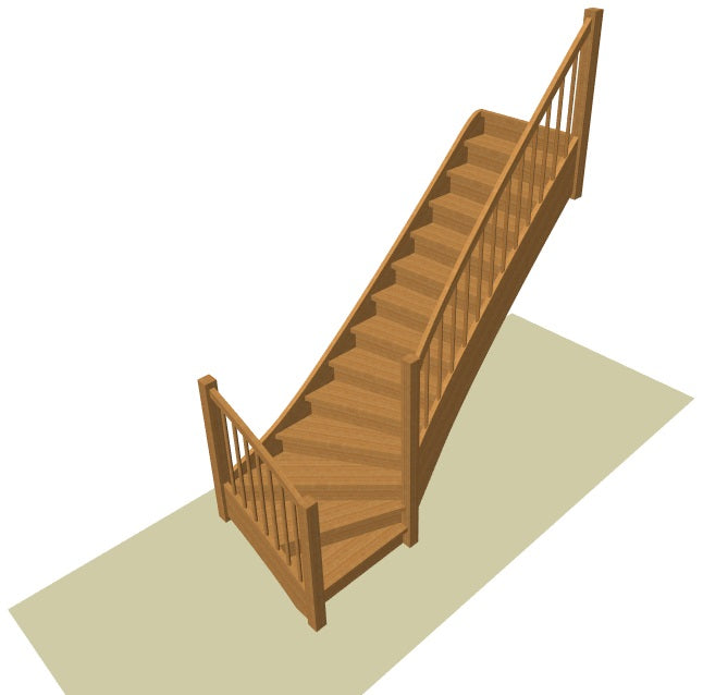 Onderkwart trap op maat