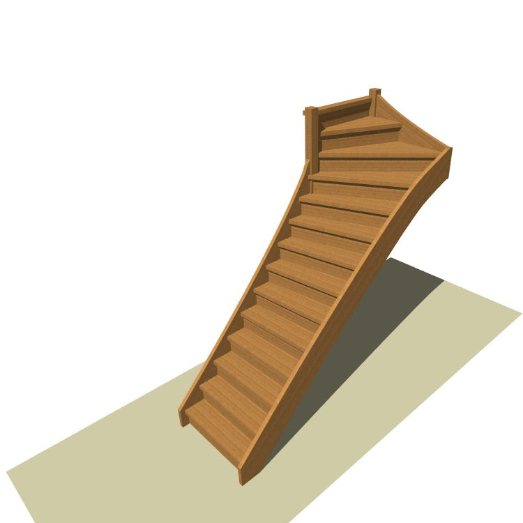 Bovenkwart trap op maat