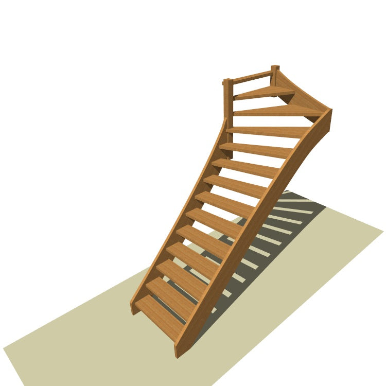 Bovenkwart trap op maat