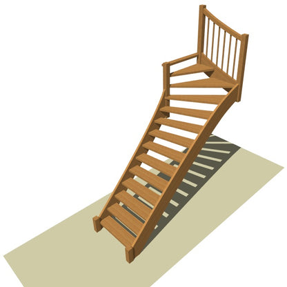 Bovenkwart trap op maat