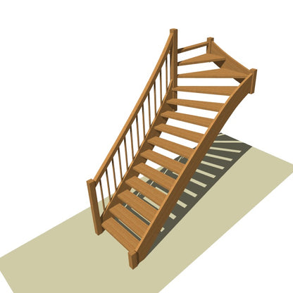Bovenkwart trap op maat