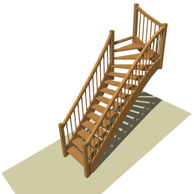 Bovenkwart trap op maat