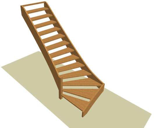 Onderkwart trap op maat