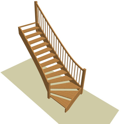 Onderkwart trap op maat