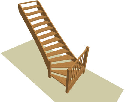 Onderkwart trap op maat