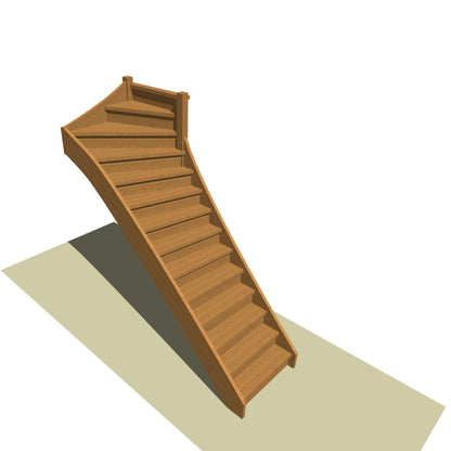 Bovenkwart trap op maat