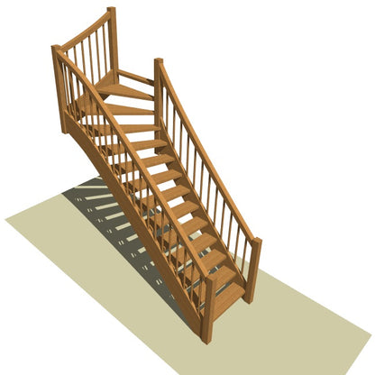 Bovenkwart trap op maat