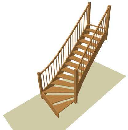 Onderkwart trap op maat