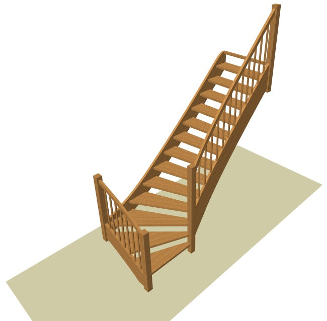 Onderkwart trap op maat